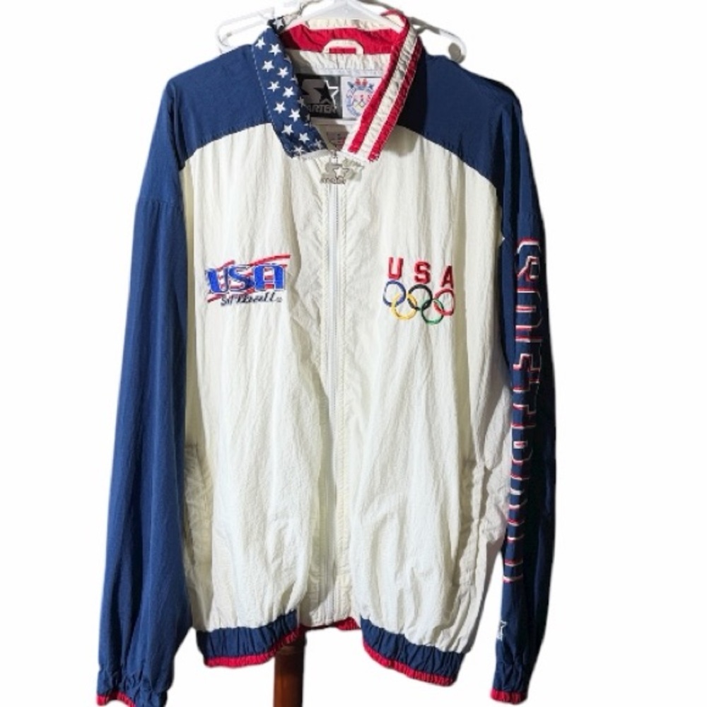 Starter USA Olympics Jacket XL – Rare 90s
